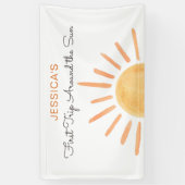 Boho Sun Backdrop Banner Little Sunshine Geburtsta (Vertikal)