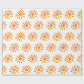 Boho Sun Birthday Baby Shower Gender Neutral Girl Geschenkpapier (Flach)