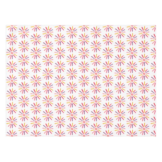 Boho Sun Birthday Baby Shower Gender Neutral Girl Tischdecke (Vorderseite (Horizontal))