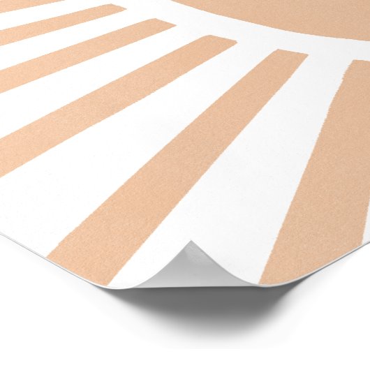 Boho Sun Boho Kinderzimmer Decke Poster (Ecke)