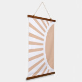 Boho Sun Boho Kinderzimmer Decke Wandteppich Mit Holzrahmen (Gewinkelt)