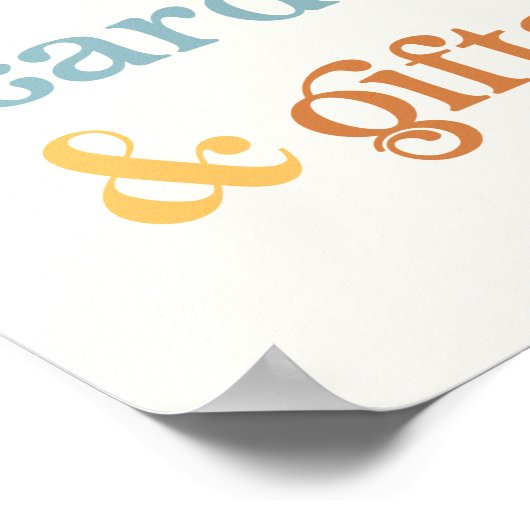 Boho Sun Cards & Geschenke-Zeichen Poster (Ecke)