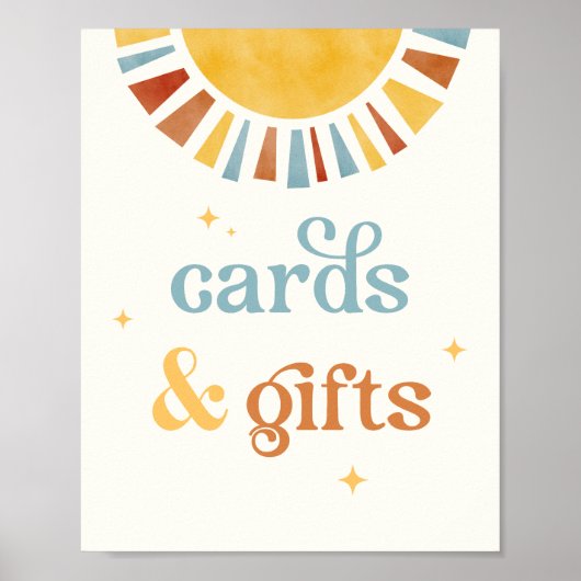 Boho Sun Cards & Geschenke-Zeichen Poster (Vorne)