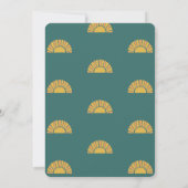 Boho Sun Colorful Baby Dusche Einladung (Rückseite)