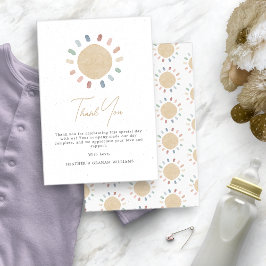 Boho Sun danke Ihnen Karte