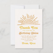 Boho Sun danke Ihnen Karte | Sun danke Ihnen Karte (Vorderseite)