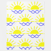 Boho Sun Fleecedecke (Vorderseite)
