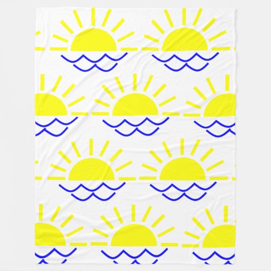 Boho Sun Fleecedecke (Vorderseite)