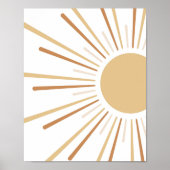 Boho Sun Kids Decor Poster (Vorne)
