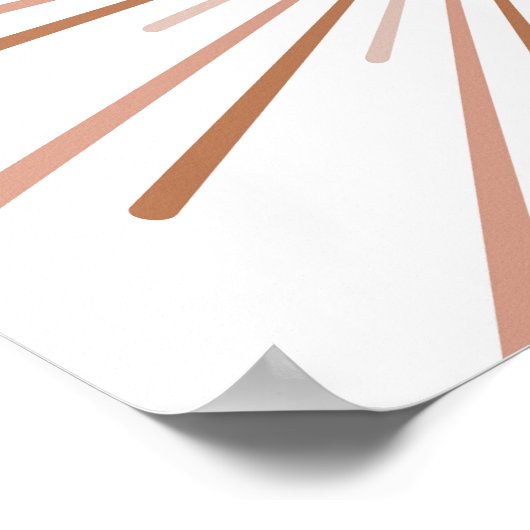 Boho Sun Kids Decor Poster (Ecke)