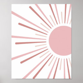 Boho Sun Kids Decor Poster