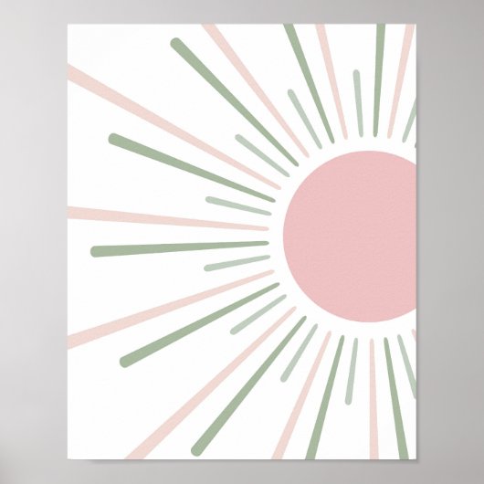 Boho Sun Kids Decor Poster (Vorne)