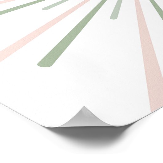 Boho Sun Kids Decor Poster (Ecke)