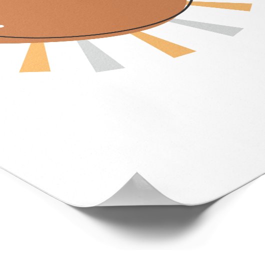 Boho Sun Kinderzimmer Poster Kids Room Decke (Ecke)