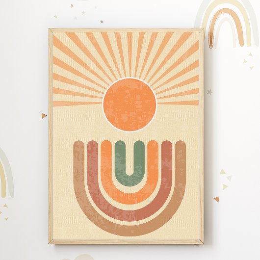 Boho Sun Kinderzimmer Print Kids Room Poster Dekor