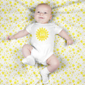Boho Sun Little Sunshine Baby Bodysuit - 1. Geburt Baby Strampler