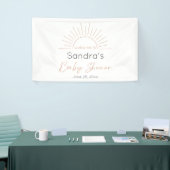 Boho Sun Modern Baby Dusche Banner (Messeveranstaltung)