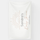 Boho Sun Modern Baby Dusche Banner (Vertikal)