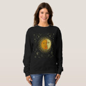 Boho Sun Moon Celestial Bodies Astronomy Universe  Sweatshirt (Vorne ganz)