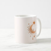 Boho Sun & Moon Floral Ceramic Mug Kaffeetasse (VorderseiteRechts)