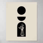 Boho Sun Moon Flower Pot boho bohemian Poster (Vorne)