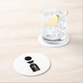 Boho Sun Moon Flower Pot boho bohemian Runder Pappuntersetzer (Vor Ort)