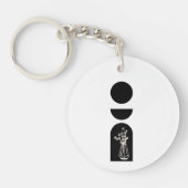 Boho Sun Moon Flower Pot boho bohemian Schlüsselanhänger (Vorderseite)