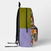 Boho Sun & Moon Muster Bedruckter Rucksack (Links)