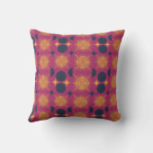 Boho Sun Moon Stars Rosa Gelb Personalisiert Kissen (Rückseite)