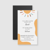Boho Sun Motivierend Quote Business Card Magnet (Vorne/Hinten)