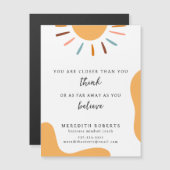 Boho Sun Motivierend Quote Business Magnet (Vorne/Hinten)