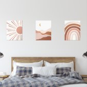 Boho Sun Mountain Rainbow Playroom Decke Bilderwand Sets (Schlafzimmer)