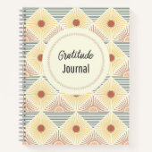 Boho Sun Pattern DankenJournal Notizblock (Vorderseite)