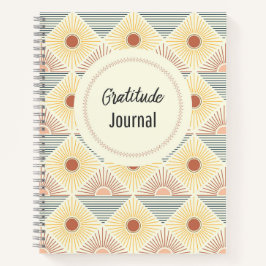 Boho Sun Pattern DankenJournal Notizblock