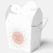 Boho Sun Pink Baby Dusche Geschenkschachtel (Offen)