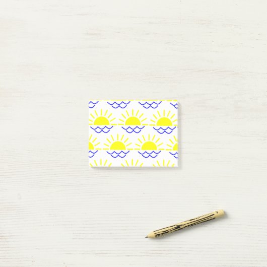 Boho Sun Post-it Klebezettel (Auf Schreibtisch)