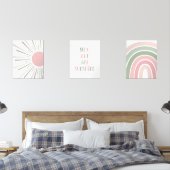 Boho Sun Quote Rainbow Kids Room Bilderwand Sets (Schlafzimmer)