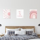Boho Sun Quote Rainbow Kids Room Bilderwand Sets (Schlafzimmer)