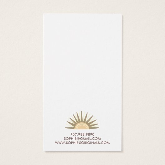 Boho Sun Rays Earring Display (Rückseite)