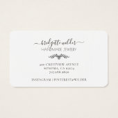 Boho Sun Terracotta Juwelierverdienstkarten (Rückseite)