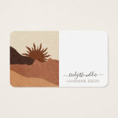 Boho Sun Terracotta Juwelierverdienstkarten (Vorderseite)