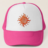 Boho Sun Truckerkappe (Vorderseite)