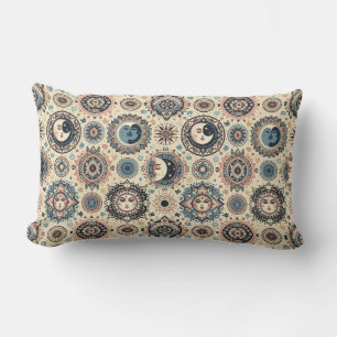 Boho Sun und Moon Lendenkissen