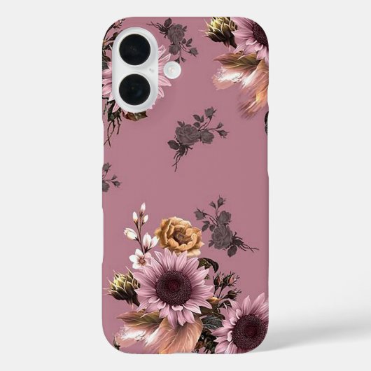Boho Sunblumen Case-Mate iPhone Hülle (Rückseite)