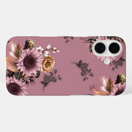 Boho Sunblumen Case-Mate iPhone Hülle (Rückseite (Horizontal))
