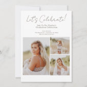 Boho Sunburst Abschluss Ankündigung (Rückseite)