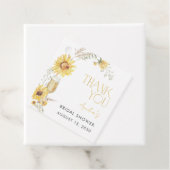 Boho Sunflower Brautparty Vielen Dank Geschenkanhänger (Beispiel)
