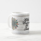 Boho Sunflower Cotattcore Classic Tasse (Vorderseite Links)