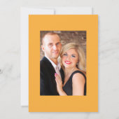 Boho Sunflower Eucalyptus Wedding Foto Einladung (Rückseite)