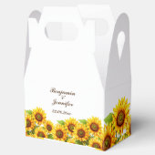 Boho Sunflower Favor Boxen für Hochzeitsfeier Gefa Geschenkschachtel (Geöffnet)